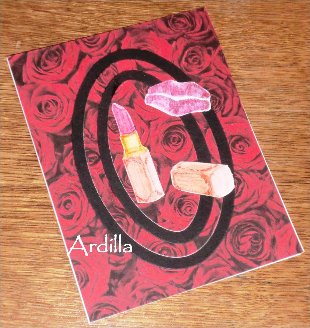 Ardilla's Papers Lipstick card