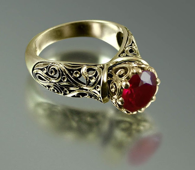 Antique Ruby Engagement Ring