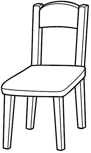 Tranh tô màu cái ghế tựa