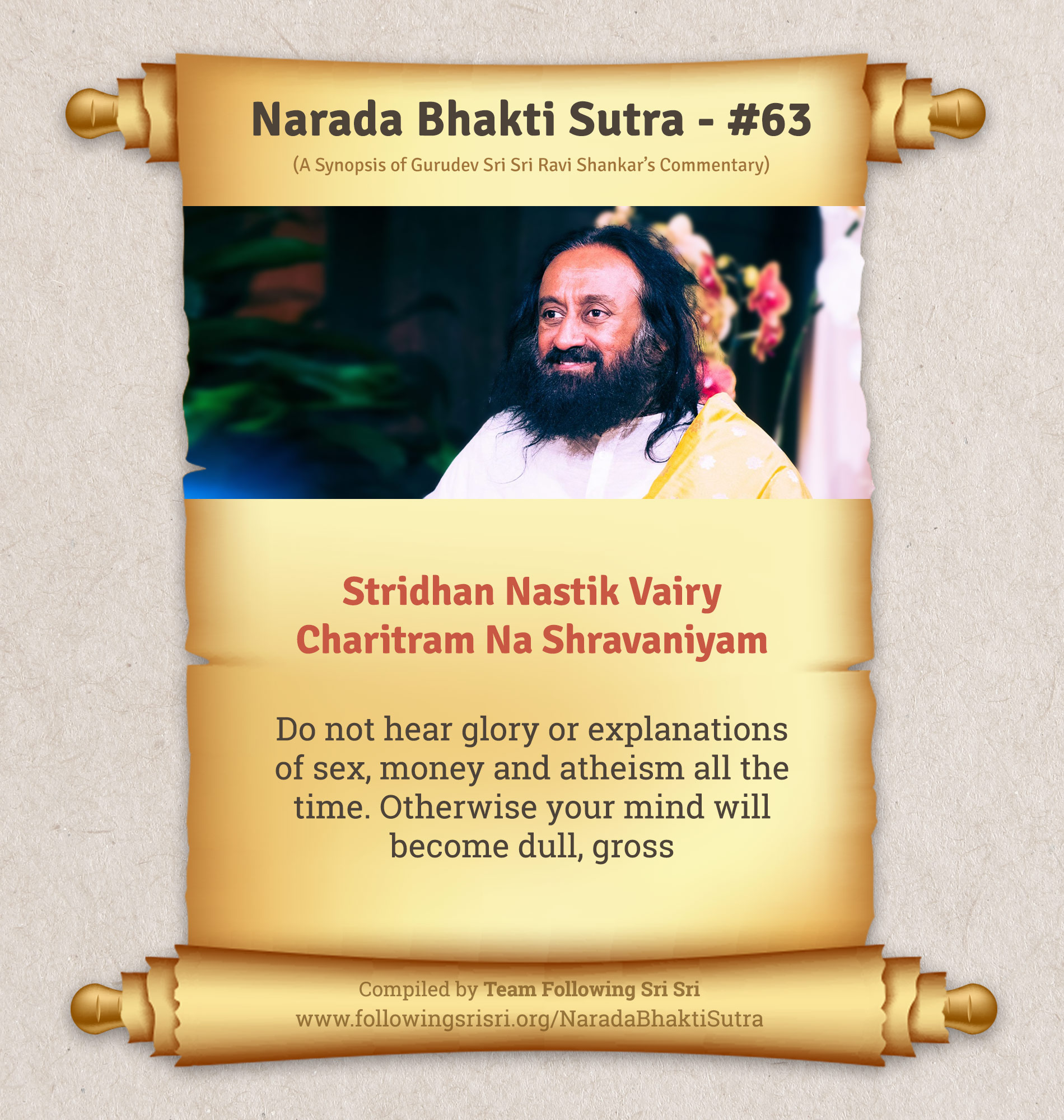 Narada Bhakti Sutras - Sutra 63