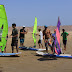 Local kids having fun in Peru Windsurfing