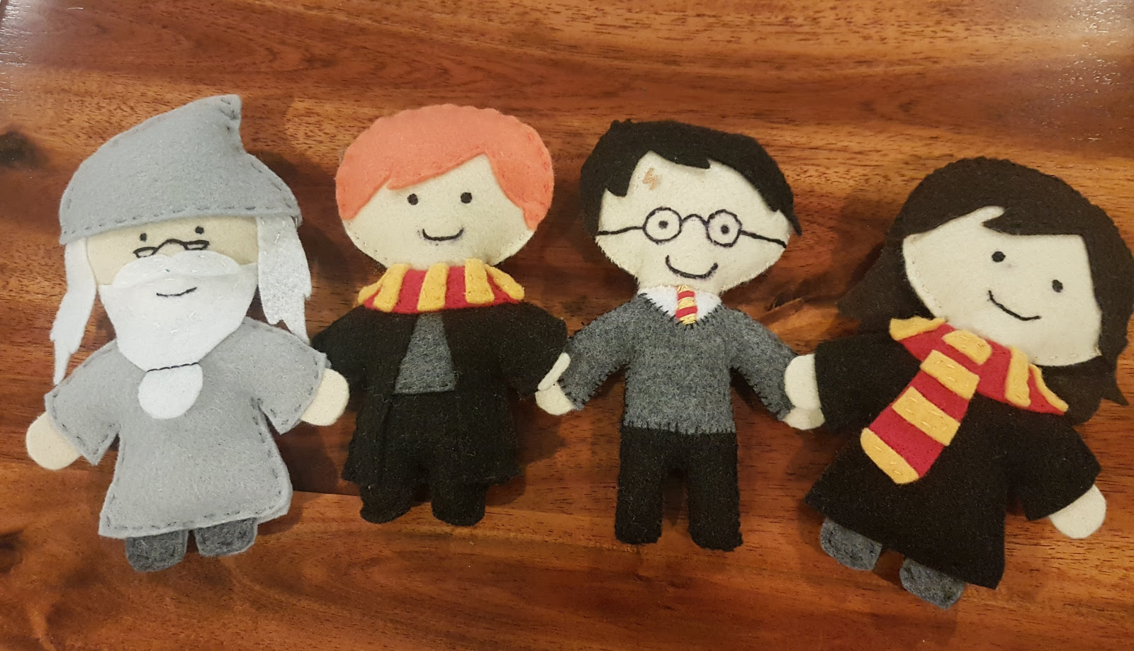 Harry Potter Inspired Felt Character/harry Potter Dolls/figurines