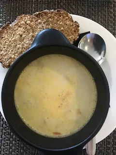 bowl of hot soup 