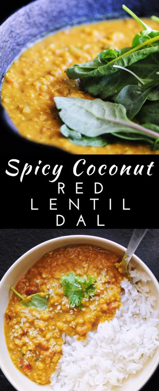 Spicy Coconut Red Lentil Dal (Instant Pot + Stovetop) - Recipe Easy