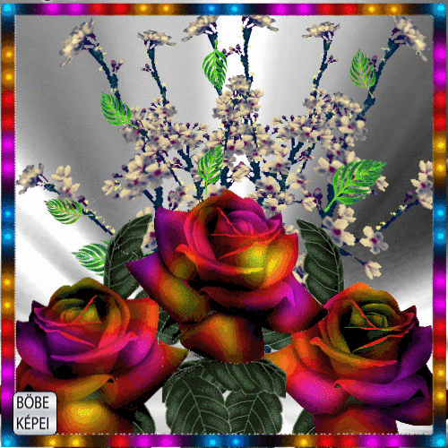 GIFS BONITOS Gifs de Rosas Brilhantes