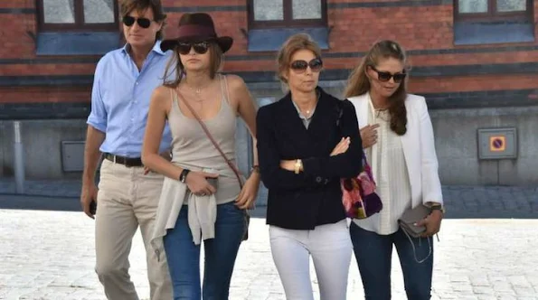 Swedish Princess Madeleine and her husband Chris O'Neill have spent time in Stockholm with Chris O'Neill's family.