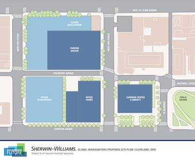 Official site plan Sherwin-Williams headquarters