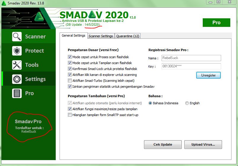 Free Download SMADAV Recent PRO 2020 Rev 13.8 Plus Serial Number