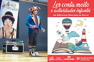 Moc Moc-MeRe Clown en Ler conta moito na Biblioteca Rosalía de Castro (Santa Cruz) 22/09/2021