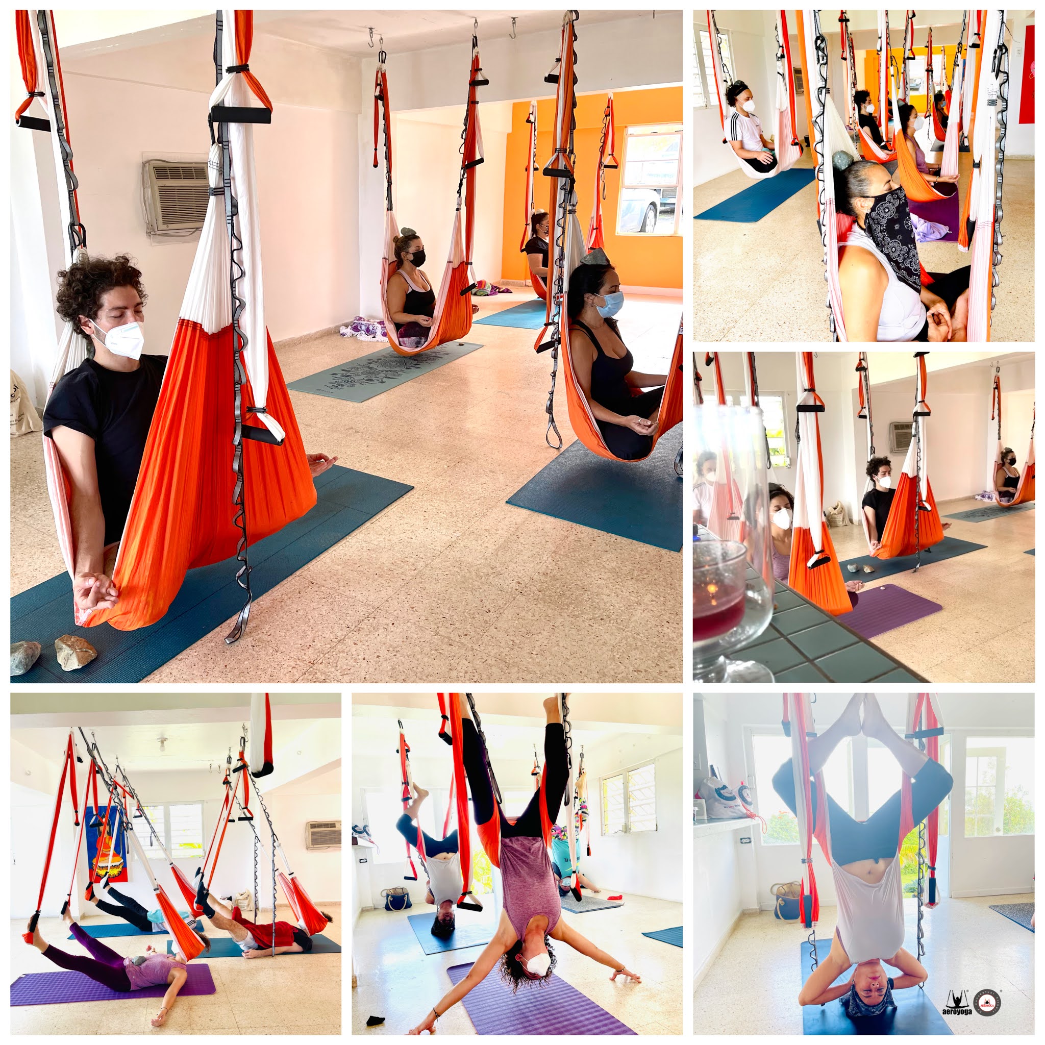 yogacreativo.com: Yoga Aéreo Puerto Rico, Nueva Clase Especial Navidad 2020  en Columpio de AeroYoga ® Vuela en el Trapecio !