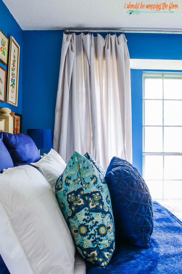 DIY Plumbing Pipe Curtain Rod i should be mopping the floor