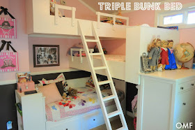 Small House Living - Triple Bunk Bed :: OrganizingMadeFun.com