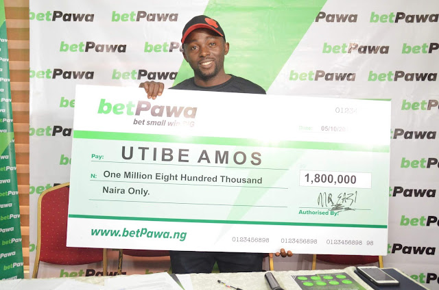 BetPawa & Mr. Eazi award Nigerian Big winner who bet N100 and won N1.8million