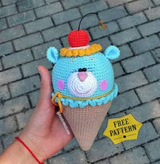 PATRON GRATIS HELADO OSO AMIGURUMI 41900