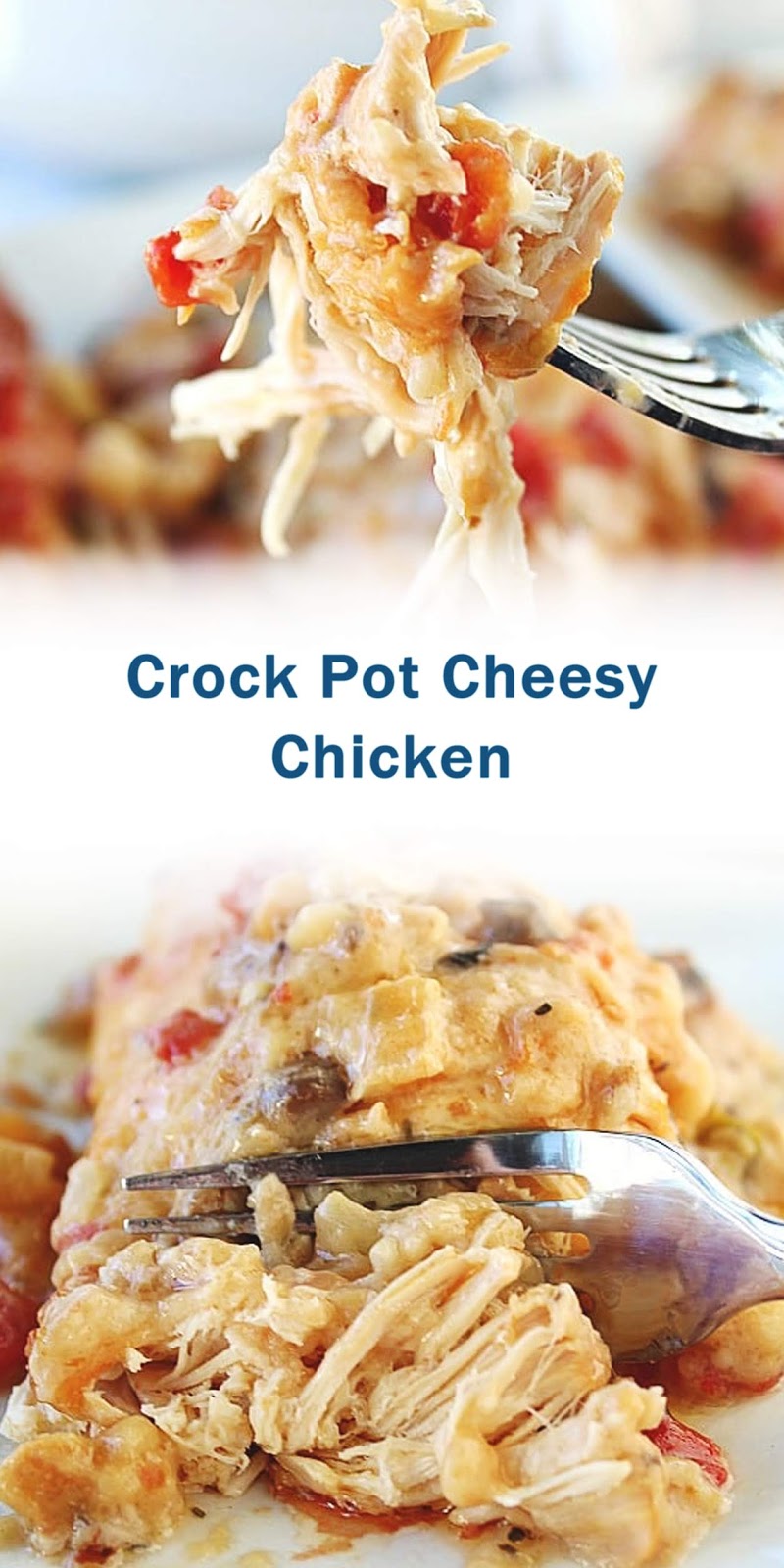Crock Pot Cheesy Chicken - 3 SECONDS
