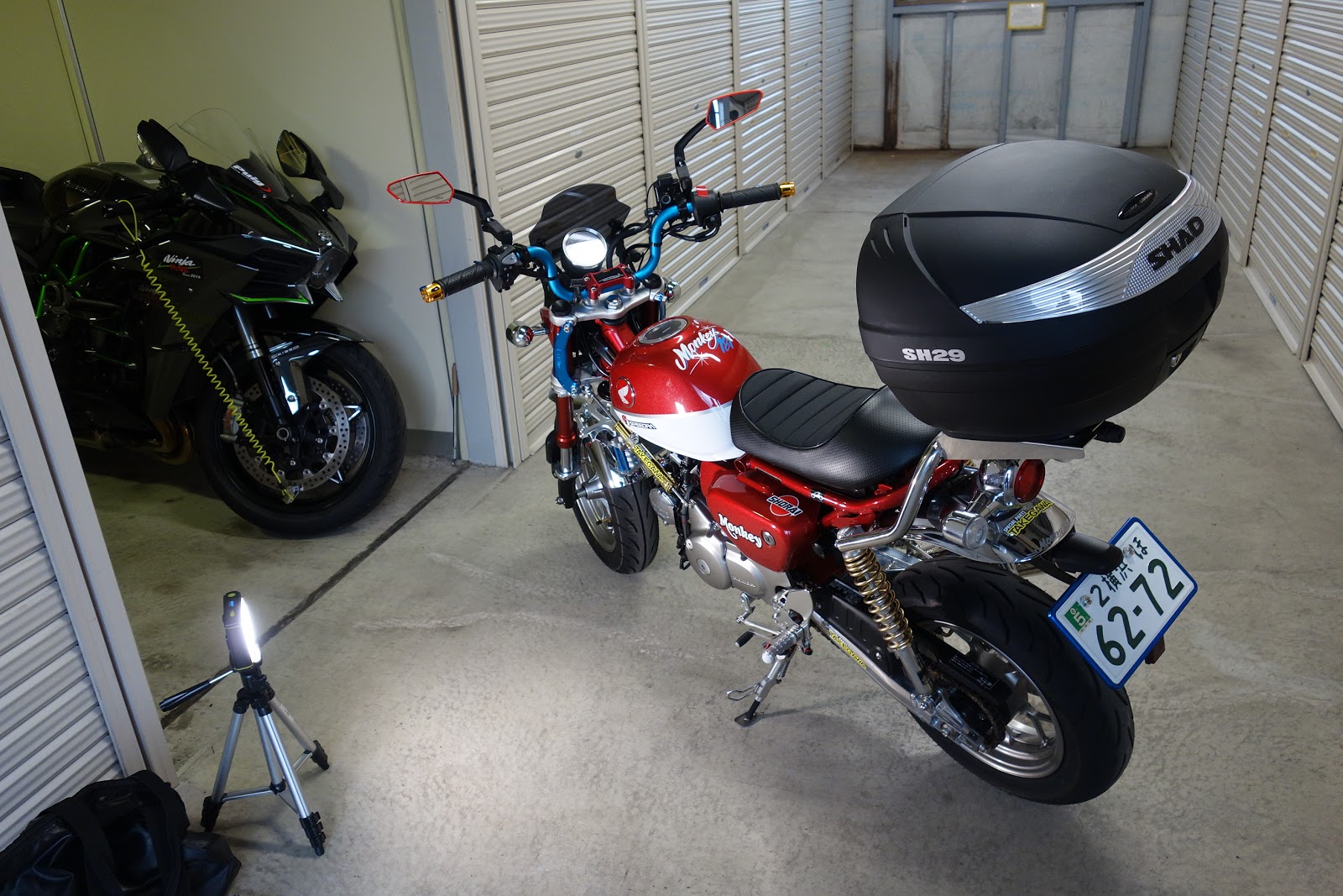 blueskyfuji: モンキー125 武川アルミチェーンガード装着 blueskyfuji: モンキー125 武川アルミチェーンガード装着