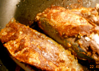 pan fried mackerel in creamy sauce