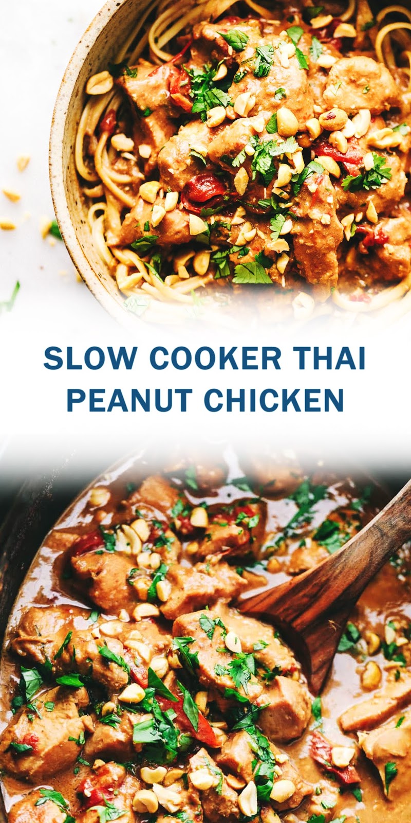 SLOW COOKER THAI PEANUT CHICKEN