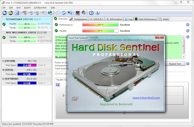 Screenshot Hard Disk Sentinel Pro 5.61.11463 Full Version Screenshot Hard Disk Sentinel Pro 5.61.11463 Full Version