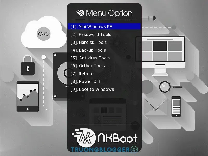 NKBoot - Bộ công cụ Boot cứu hộ đang năng cho KTV máy tính