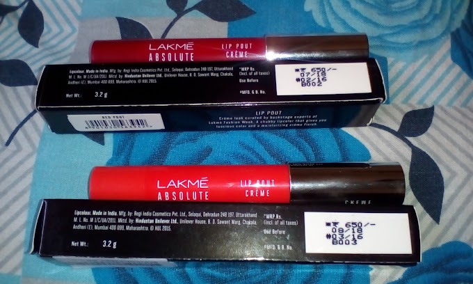 First impression  lakme Absolute lip color