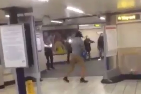 Man ‘slashes victim’s throat while shouting about Syria’ in London train station