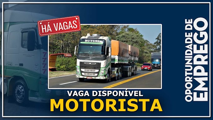  Transportadora Buturi abre vagas para Motorista Carreteiro 