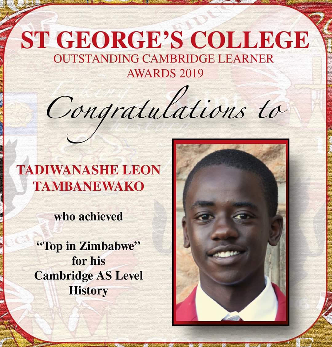 120 ZIM STUDENTS GET CAMBRIDGE OUTSTANDING AWARDS