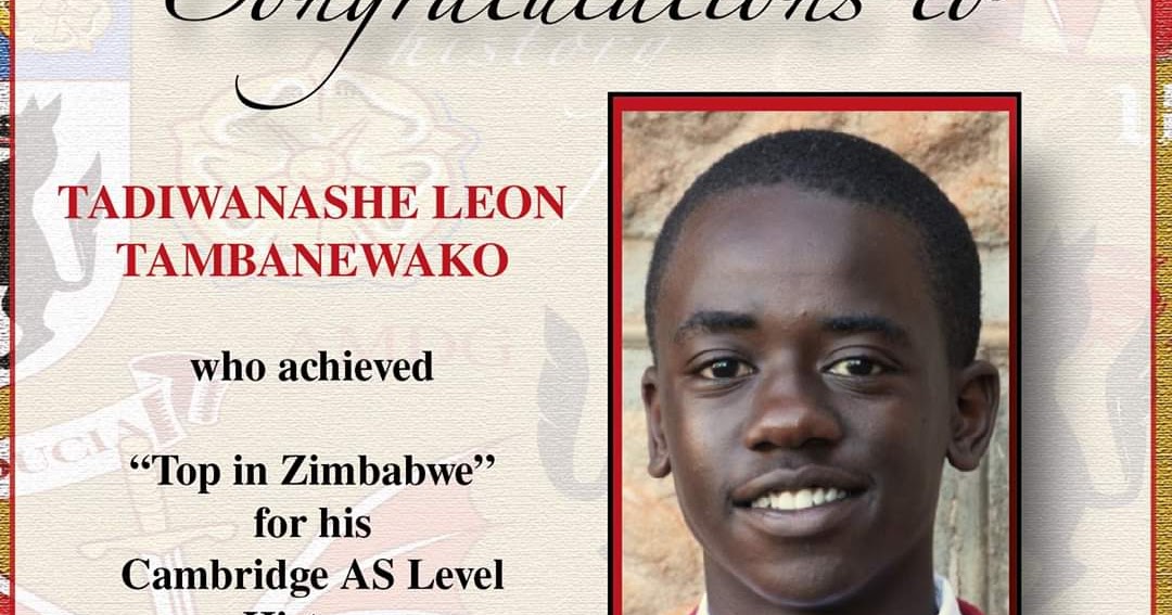 120 ZIM STUDENTS GET CAMBRIDGE OUTSTANDING AWARDS