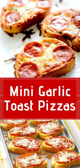 Mini Garlic Toast Pizzas