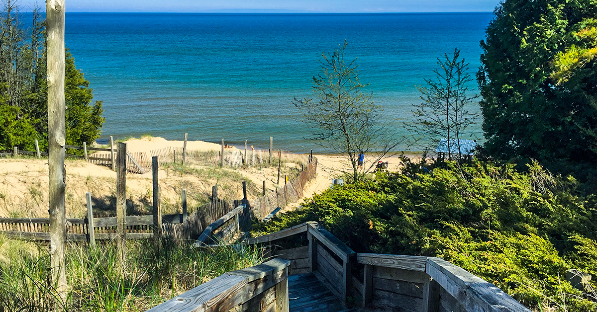 Red Trail at Whitefish Dunes State Park in Door County