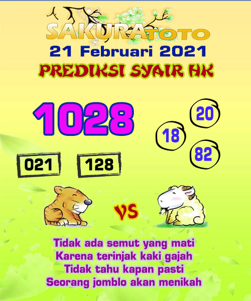 Prediksi Togel Hk Minggu 21 Februari 2021 Bocoran Hk Prediksi Jp