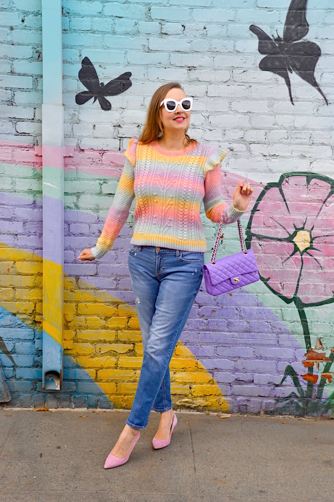 cocodrilo Incentivo reinado Hello Katie Girl: Pastel Rainbow Sweater