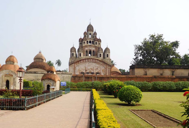 The Krishna Chandraji Temple dedicated to Krishna and Radha, Kalna Rajbari Temple complex, West Bengal