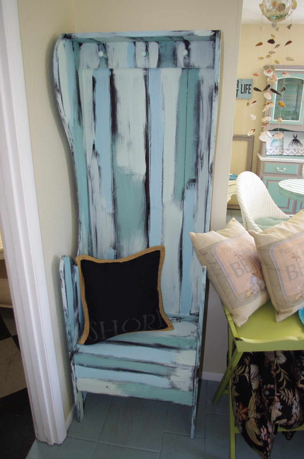 Coastal Chic Boutique Beachy Hall Tree SOLD