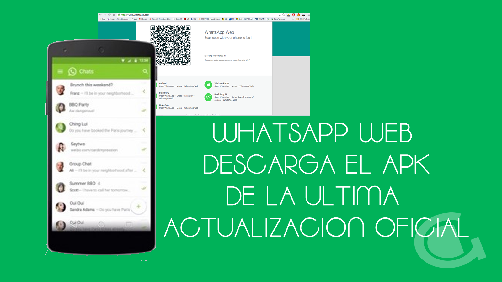 Whatsapp Web APK para usar esta funcion APPDROID Whatsapp Web APK para usar esta funcion APPDROID