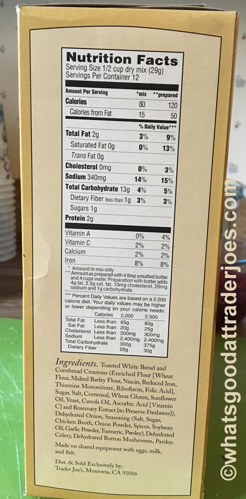 What's Good at Trader Joe's? Trader Joe's Cornbread Stuffing Mix and