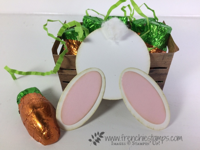 Wood Crate, Bunny in the Crate, Stampin'Up!, Easter Favor, Frenchiestamps,