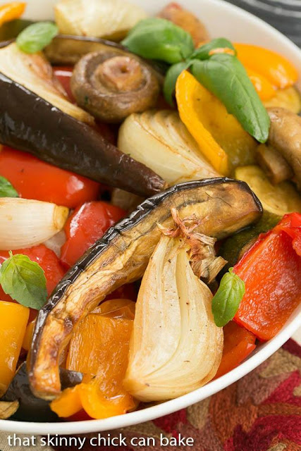 Marinated Roasted Vegetables from That Skinny Chick Can Bake