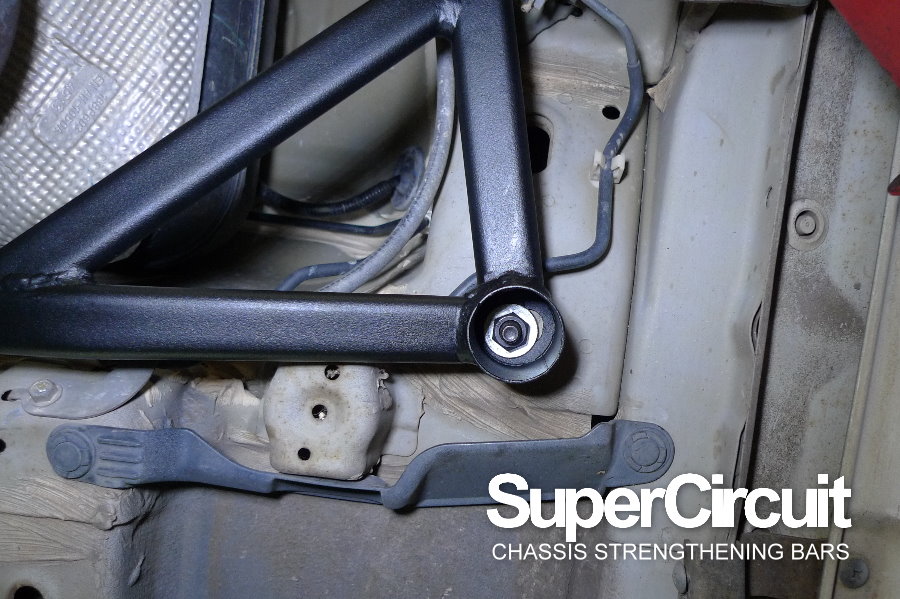 SUPERCIRCUIT CHASSIS STRENGTHENING BARS Suzuki Swift 1.4 (ZC82S) Rear