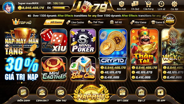 casino đổi thưởng Lot79