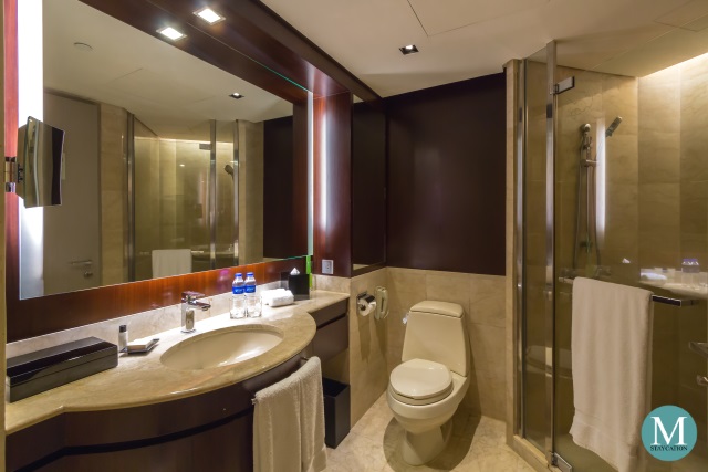 Deluxe Room Bathroom at New World Makati Hotel