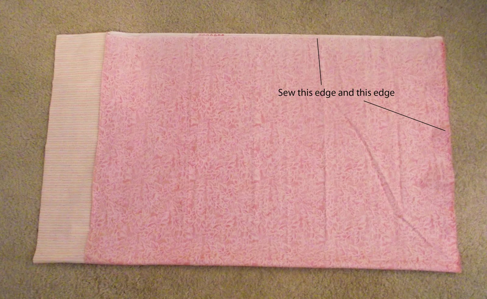 Sara vs. Sarah Crochet Edge Pillowcase Tutorial Part 1