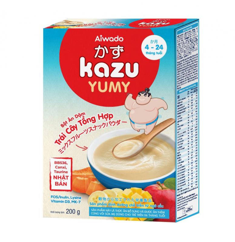 [AIWADO] Bột Ăn Dặm Kazu Yumy Yến Mạch Sữa 200g