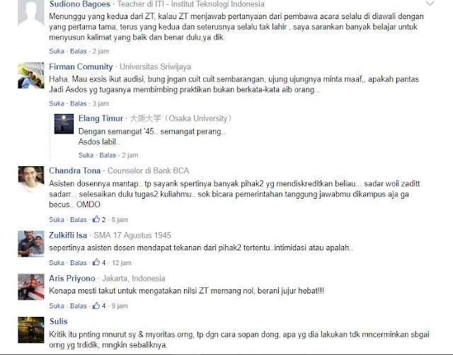 Kerasnya Pro dan Kontra, Atas Diungkapnya Nilai Kuliah Zadit Ternyata Nol