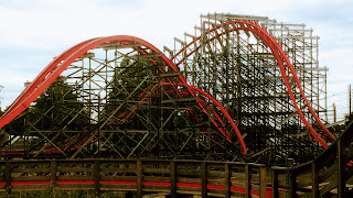 The greatest wooden coaster angle!