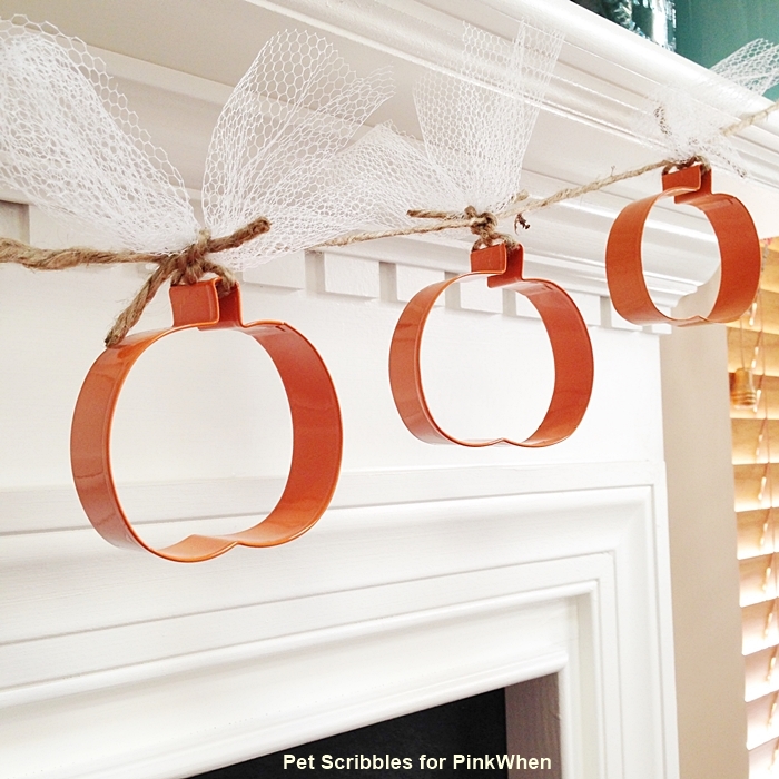 Pumpkin Cookie Cutter Garland by Pet Scribbles for PinkWhen