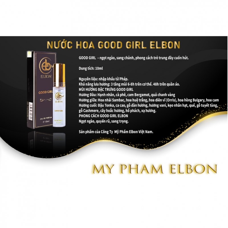 NƯỚC HOA NỮ GOOD GIRL 10ML - ELBON