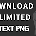 Text Png Zip File Download | Png Text Download For Pics Art | Download Premium Text Png For Editing