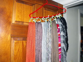 DIY scarf holder